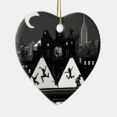 New York Boogie Nights Keramisch Ornament (Rechts)