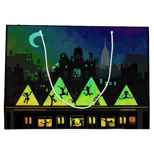 New York Boogie Nights Large Cadeautasje (Achterkant)