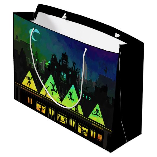 New York Boogie Nights Large Cadeautasje (Achterkant Gekanteld)