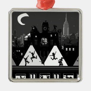 New York Boogie Nights Metalen Ornament