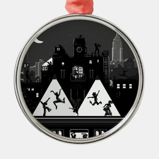 New York Boogie Nights Metalen Ornament (Voorkant)