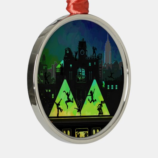 New York Boogie Nights Metalen Ornament (Rechts)