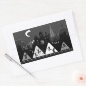 New York Boogie Nights Rechthoekige Sticker (Envelop)