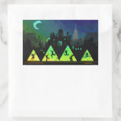 New York Boogie Nights Rechthoekige Sticker (Tas)