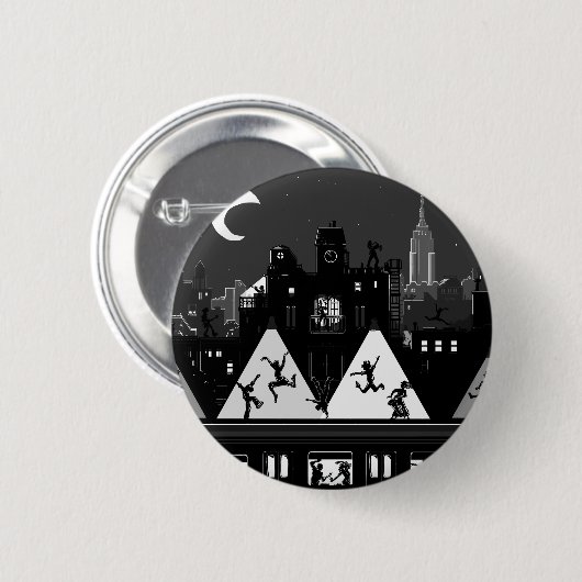 New York Boogie Nights Ronde Button 5,7 Cm (Voorkant /achterkant)