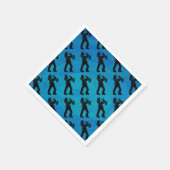 New York Boogie Nights Saxophone Blue Servetten (Hoek)