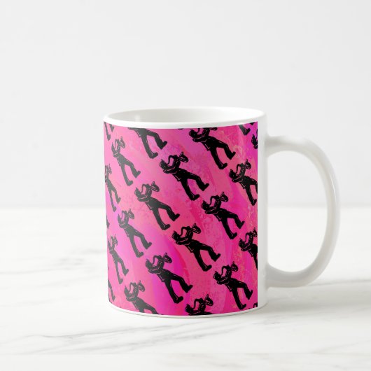 New York Boogie Nights Saxophone Hot Pink Koffiemok (Rechts)