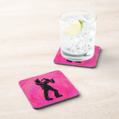 New York Boogie Nights Saxophone Hot Pink Onderzetter (Rechterzijde)