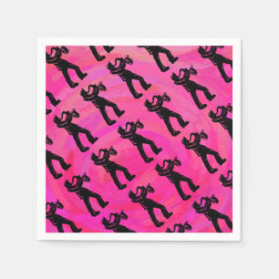 New York Boogie Nights Saxophone Hot Pink Servet