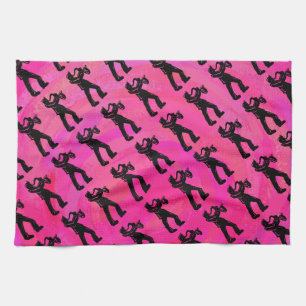 New York Boogie Nights Saxophone Hot Pink Theedoek
