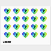 New York Boogie Nights Saxophone Rainbow Hart Sticker (Vel)