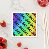 New York Boogie Nights Saxophone Rainbow Servetten (Insitu)