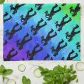 New York Boogie Nights Saxophone Rainbow Theedoek (Gevouwen)