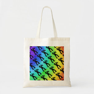 New York Boogie Nights Saxophone Rainbow Tote Bag