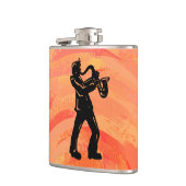 New York Boogie Nights Saxophone Sinaasappel Heupfles (Links)