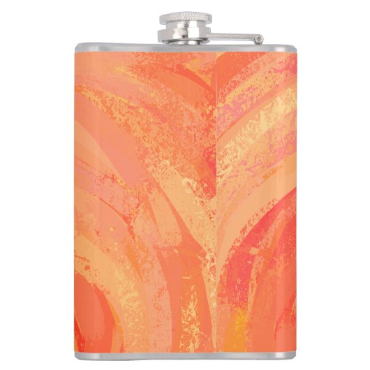 New York Boogie Nights Saxophone Sinaasappel Heupfles (Achterkant)