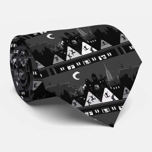 New York Boogie Nights Stropdas (Opgerold)