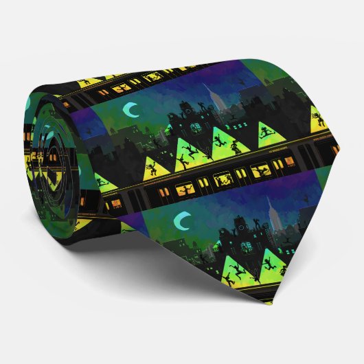 New York Boogie Nights Stropdas (Opgerold)