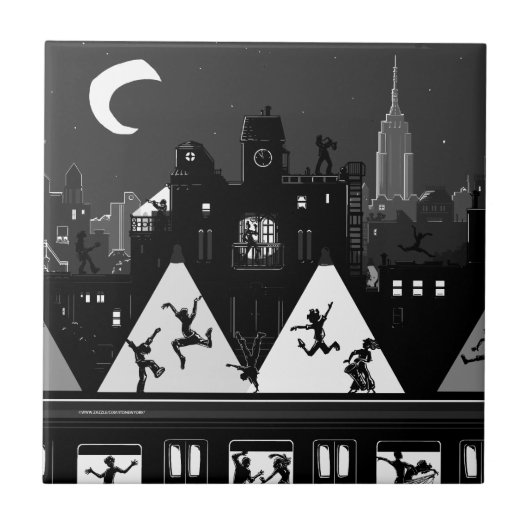 New York Boogie Nights Tegeltje (Voorkant)