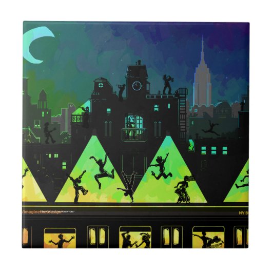 New York Boogie Nights Tegeltje (Voorkant)