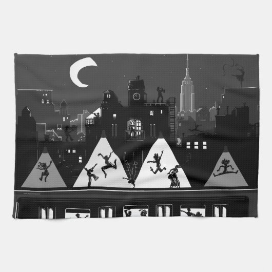 New York Boogie Nights Theedoek (Horizontaal)
