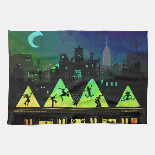 New York Boogie Nights Theedoek (Horizontaal)
