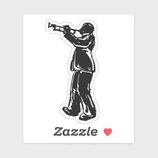 New York Boogie Nights Trompetspeler Sticker (Vel)