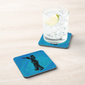 New York Boogie Nights Trumpet Blue Drankjes Onderzetter (Rechterzijde)