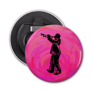 New York Boogie Nights Trumpet Hot roze Button Flesopener