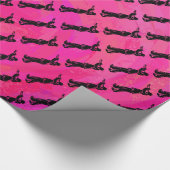 New York Boogie Nights Trumpet Hot roze Cadeaupapier (Hoek)