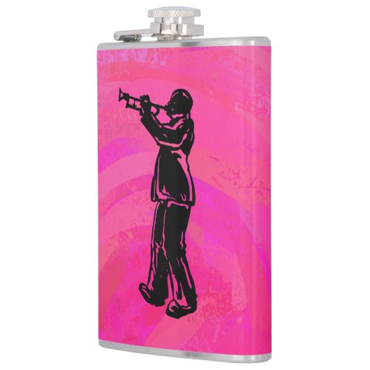 New York Boogie Nights Trumpet Hot roze Heupfles (Links)