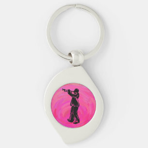 New York Boogie Nights Trumpet Hot roze Sleutelhanger