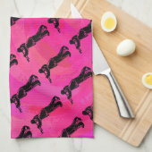 New York Boogie Nights Trumpet Hot roze Theedoek (Quarter Fold)