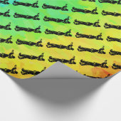 New York Boogie Nights Trumpet Rainbow Cadeaupapier (Hoek)