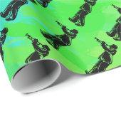 New York Boogie Nights Trumpet Rainbow Cadeaupapier (Rol Hoek)