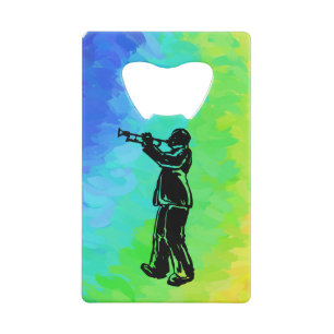 New York Boogie Nights Trumpet Rainbow Creditkaart Flessenopener