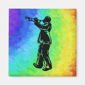 New York Boogie Nights Trumpet Rainbow Magneet (Voorkant)