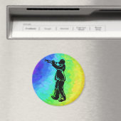 New York Boogie Nights Trumpet Rainbow Magneet (Insitu (Vaatwasser))