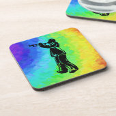 New York Boogie Nights Trumpet Rainbow Onderzetter (Linkerzijde)