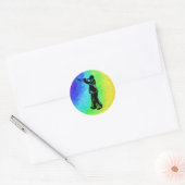 New York Boogie Nights Trumpet Rainbow Ronde Sticker (Envelop)