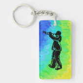 New York Boogie Nights Trumpet Rainbow Sleutelhanger (Voorkant)