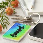 New York Boogie Nights Trumpet Rainbow Sleutelhanger (Voorkant Rechts)