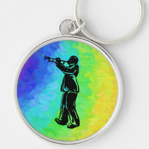 New York Boogie Nights Trumpet Rainbow Sleutelhanger