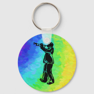 New York Boogie Nights Trumpet Rainbow Sleutelhanger
