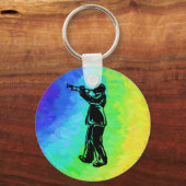 New York Boogie Nights Trumpet Rainbow Sleutelhanger (Voorkant)