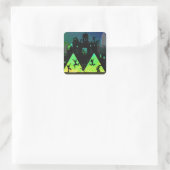 New York Boogie Nights Vierkante Sticker (Tas)