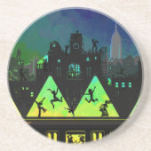 New York Boogie Nights Zandsteen Onderzetter (Voorkant)