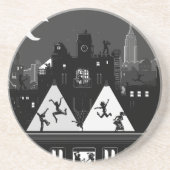 New York Boogie Nights Zandsteen Onderzetter (Voorkant)