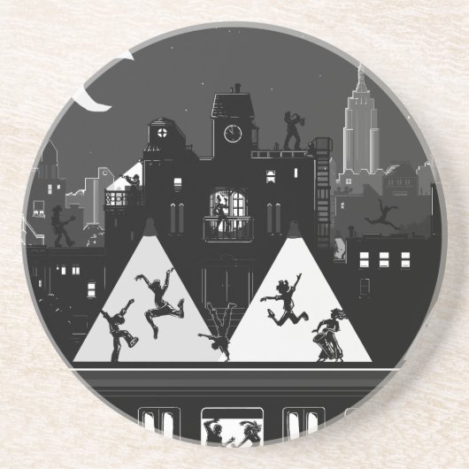 New York Boogie Nights Zandsteen Onderzetter (Voorkant)