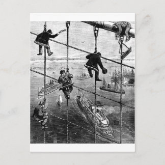 New York, Booklyn Bridge, 1883 Briefkaart